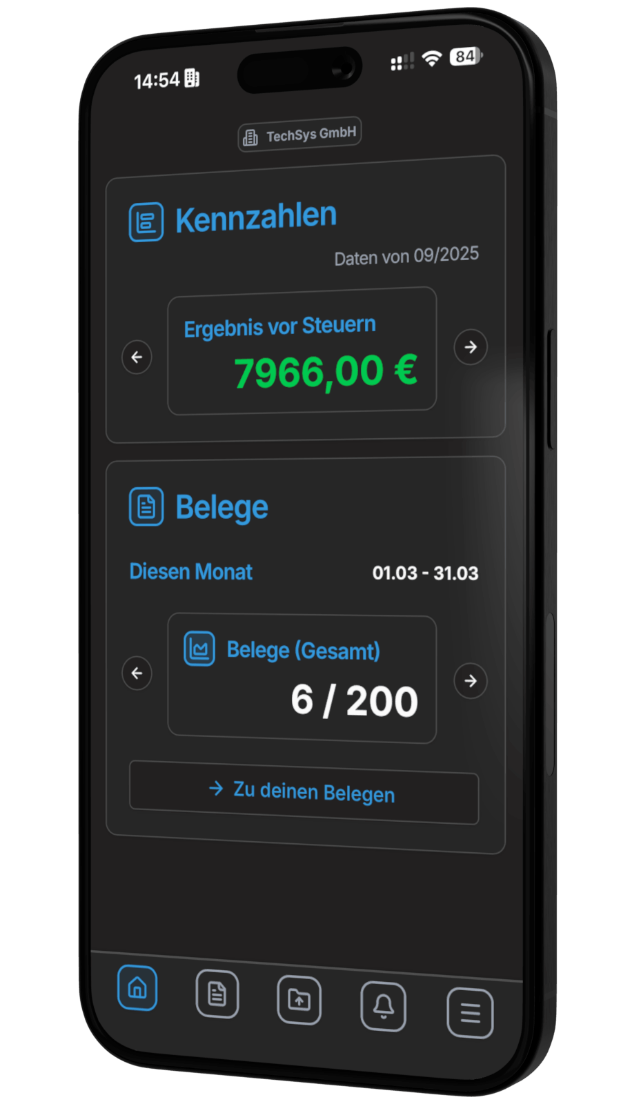 Buchführungsheld App auf dem iPhone – digitale Buchhaltung per App Buchführungsheld App auf dem iPhone – digitale Buchhaltung per App